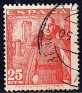 Spain 1948 Franco 25 CTS Rojo Edifil 1024. 1024 u. Subida por susofe